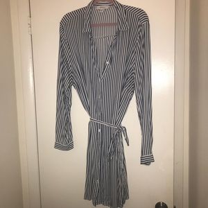 Oversized button down dress